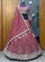 Silk Pink Wedding Wear Embroidery Work Lehenga Choli